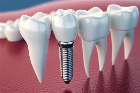 Premium Ai Image Dental Implant Procedure Implant Supported Teeth