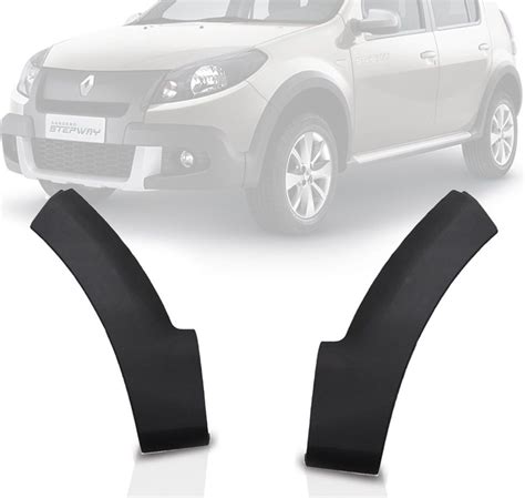 Par Moldura Parachoque Dianteiro Sandero Stepway