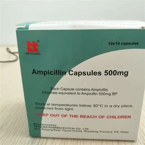 High Quality Pharmaceutical 500mg Ampicillin Capsule With GMP