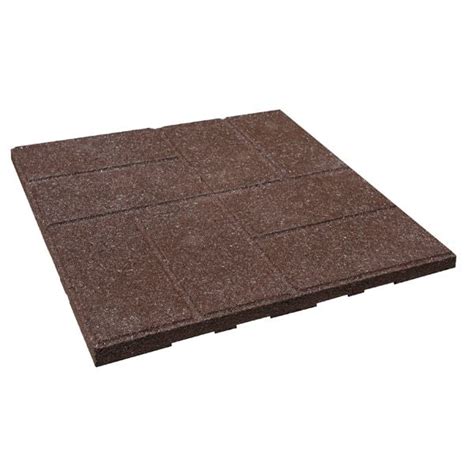 Builddirect® Rubberific Rubberific Pavers Brown Set Of 50