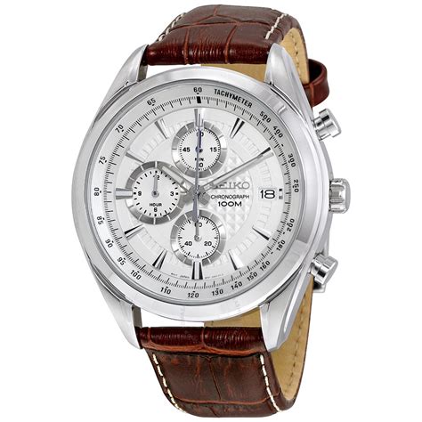 Seiko Chronograph White Dial Men S Watch Ssb Chronograph Seiko