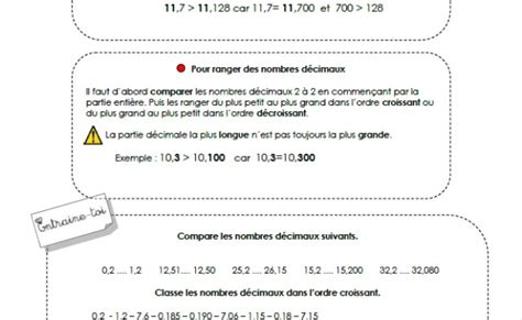 Cm1 Evaluation Comparer Et Ranger Les Nombres Decimaux Theme Loader