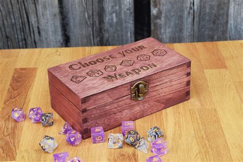 Choose Your Weapon And Dice Large Dice Box Pathfinder Dungeons