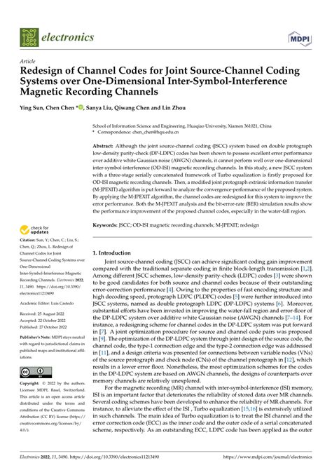 PDF Redesign Of Channel Codes For Joint Source Channel Coding Systems