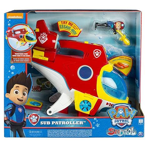 Paw Patrol Sub Patroller Veicolo Trasformabile Da Sottomarino A