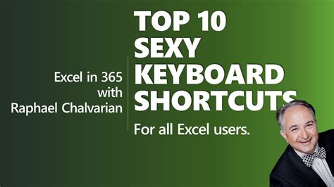 10 Sexy Keyboard Shortcuts For Excel Users Youtube