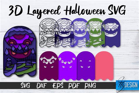 3D Layered Halloween SVG | Halloween Design SVG | 3D Layered Design ...