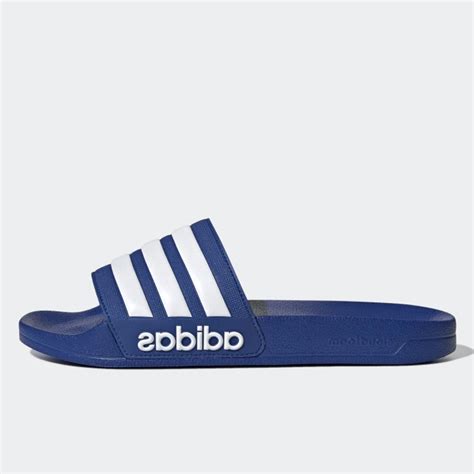 Jual Sandal Sneakers Adidas Adilette Shower Slides Royal Blue Original