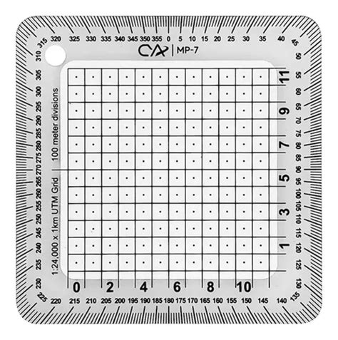 Utm Grid 124000 Escala Grados Aprendizaje Para Trabajar Envío Gratis