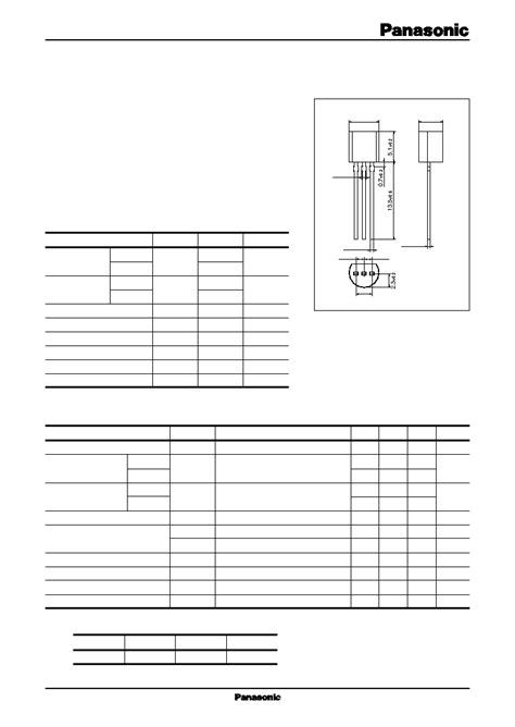 2SC1318 Datasheet 1 3 Pages PANASONIC Silicon NPN Epitaxial Planer