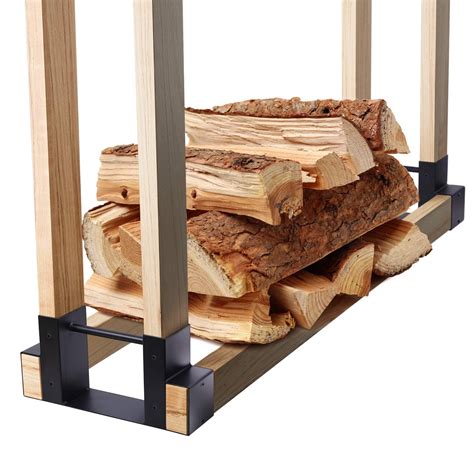 Buy Firewood Rack Brackets With Screws Ohuhu 2 Pack Fire Wood Racks