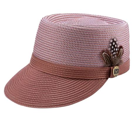 Mens Braided Two Tone Legionnaire Hat In Cognac H 67 Mens Braids