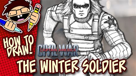 How To Draw The Winter Soldier Captain America Civil War Step By