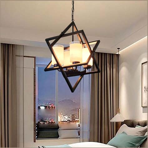 Jual Lampu Hias Gantung Modern Scandinavian Black Iron Kaca Tabung