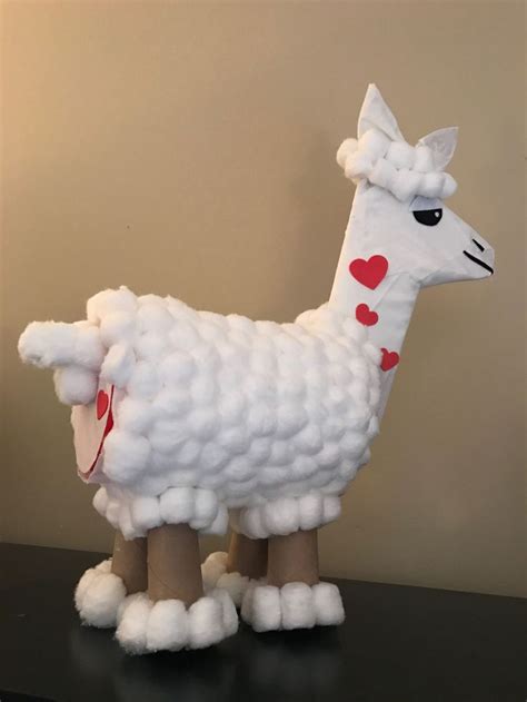 Llama Valentine Box Valentine Box Valentine Card Box Valentine Day