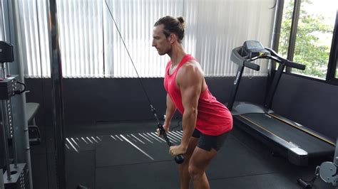 Cable Tricep Push Down Rope Best Exercise For Triceps Youtube