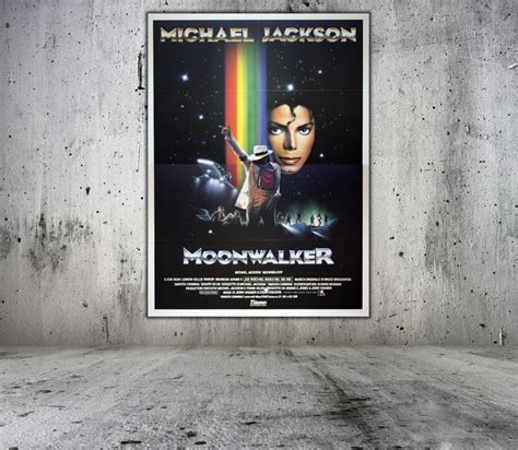 140 X 200 Cm Original Plakat Moonwalker Michael Jackson Poster Etsy