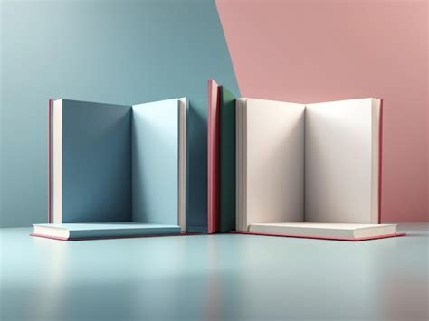 Premium Ai Image Versatile Vertical Book Mockup With Dual Sides In 3d