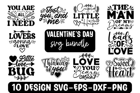 Valentines Day Svg Bundle Love Svg Graphic By Svg Design Hub · Creative Fabrica