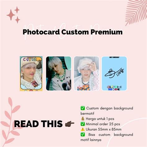 Jual PHOTOCARD CUSTOM PREMIUM KPOP NCT BTS BLACKPINK TWICE 2 SISI ROUND