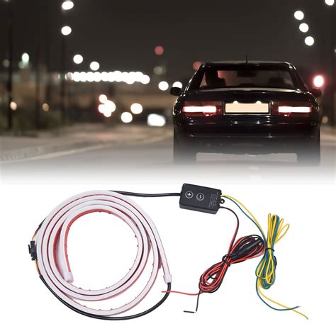 DAMIFU Universal Car Start Scan Dynamic LED Hood Light Strip Daytime