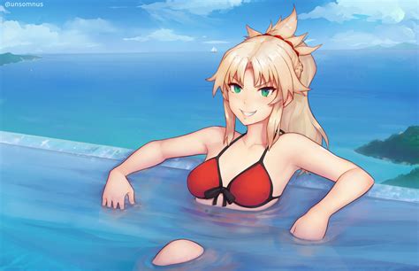 Mordred Fate Bikini Commission By Unsomnus On Newgrounds