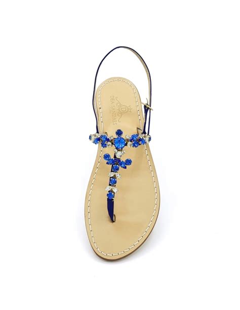 Jeweled Sandals Dea Sandals Handmade With Swarovski Crystals