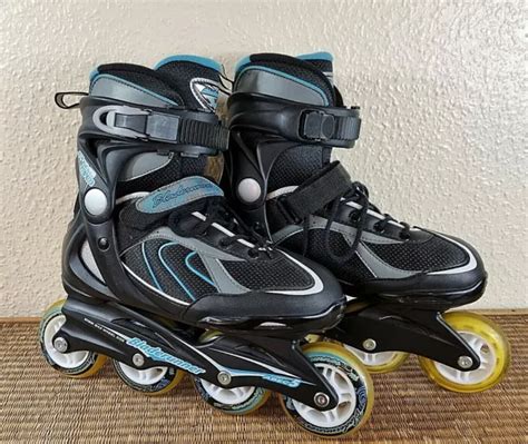 Bladerunner Pro 80 Black Blue Inline Skates Uk Size 3 Eu 35 No