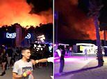 Video Party Goers Evacuated After Fire Erupts At Music Festival In