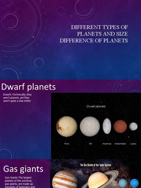 Different Types Planets and Size Difference of Planets | PDF