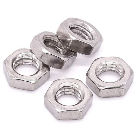 Silver Stainless Steel Hexagonal Lock Nut At Best Price In Ahmedabad