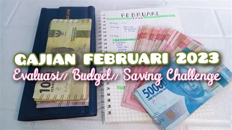 GAJIAN FEBRUARI II EVALUASI II BUDGET II SAVING CHALLENGE YouTube