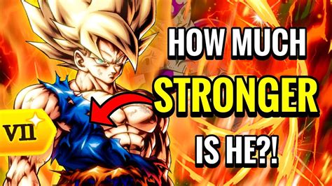 How Much Stronger Is Lf Ssj Goku Zenkai Buffed Db Legends Youtube