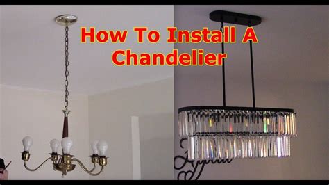 How To Install A Chandelier Youtube