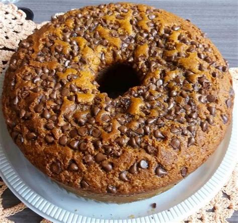 Receita De Bolo De Cenoura Gotas De Chocolate Da Vov