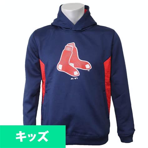 リニューアル記念メガセール Mlb レッドソックス パーカーフーディー キッズ パワー フーディー マジェスティックmajestic