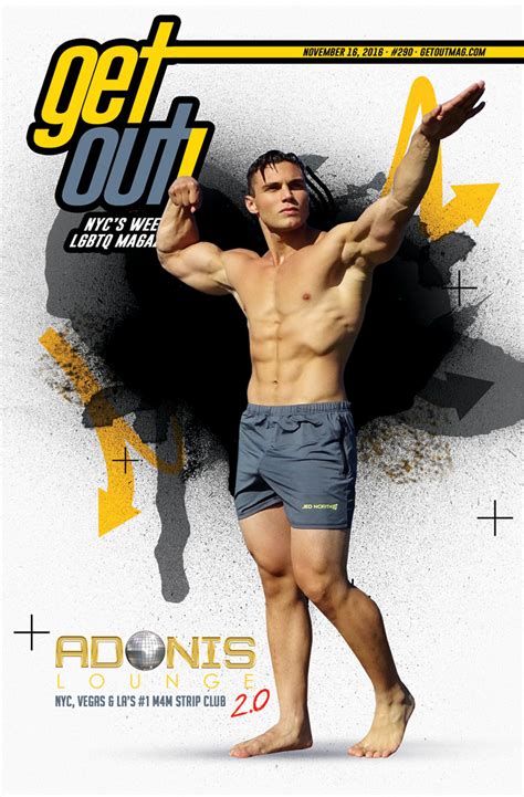 Get Out GAY Magazine Issue November ADONIS LOUNGE Get Out Magazine NYC