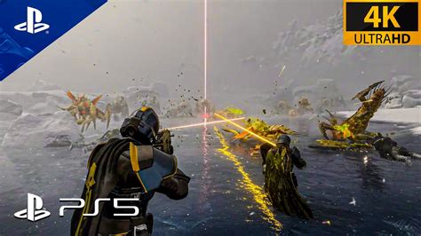 Helldivers 2 New 5 Minutes Exclusive Gameplay 4k 60fps Hdr Youtube
