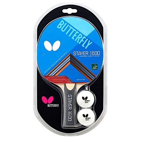 Butterfly Stayer 1600 Shakehand FL Table Tennis Racket With Rubber And