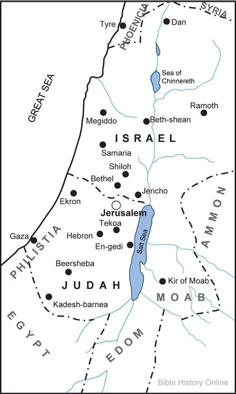 Biblical Map Of Israel | Flygaytube - Printable Bible Maps - Printable Maps