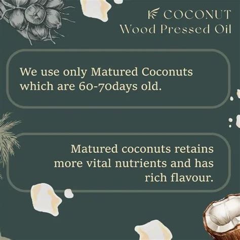 Mono Saturated Lowers Cholesterol L Wooden Cold Pressed Coconut Oil At