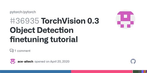 TorchVision 0 3 Object Detection Finetuning Tutorial Issue 36935