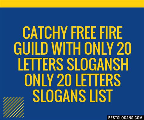 Catchy Free Fire Guild With Only Letters H Only Letters