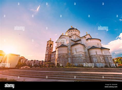 Cathedral Of The Resurrection Of Christ Podgorica Stock Photo Alamy