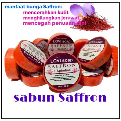 Jual Sabun Safron Original Asli Saffron Plus Spirulina Pemutih