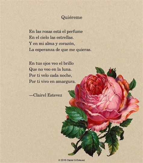 Clairel Estevez Poemas Cortos Con Autor Poemas Románticos Cortos