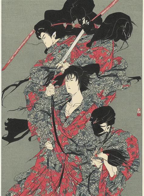 Dc Comic Samurai Painting By Takato Yamamoto Stable Diffusion Openart