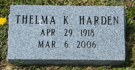 Thelma Mae Henderlite Kimberling Harden 1918 2006 Find A Grave Memorial