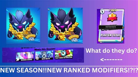 Brawl Stars New Season And New Ranked Modifiers Youtube