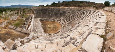 Teatro Del Anfi De Afrodisias Imagen De Archivo Imagen De Griego